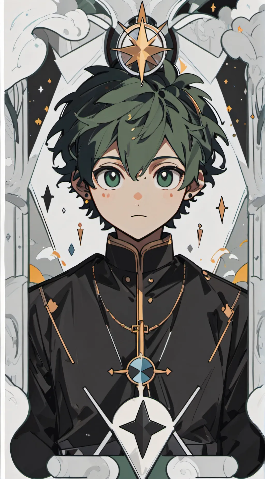 ai character: Which one is real  background