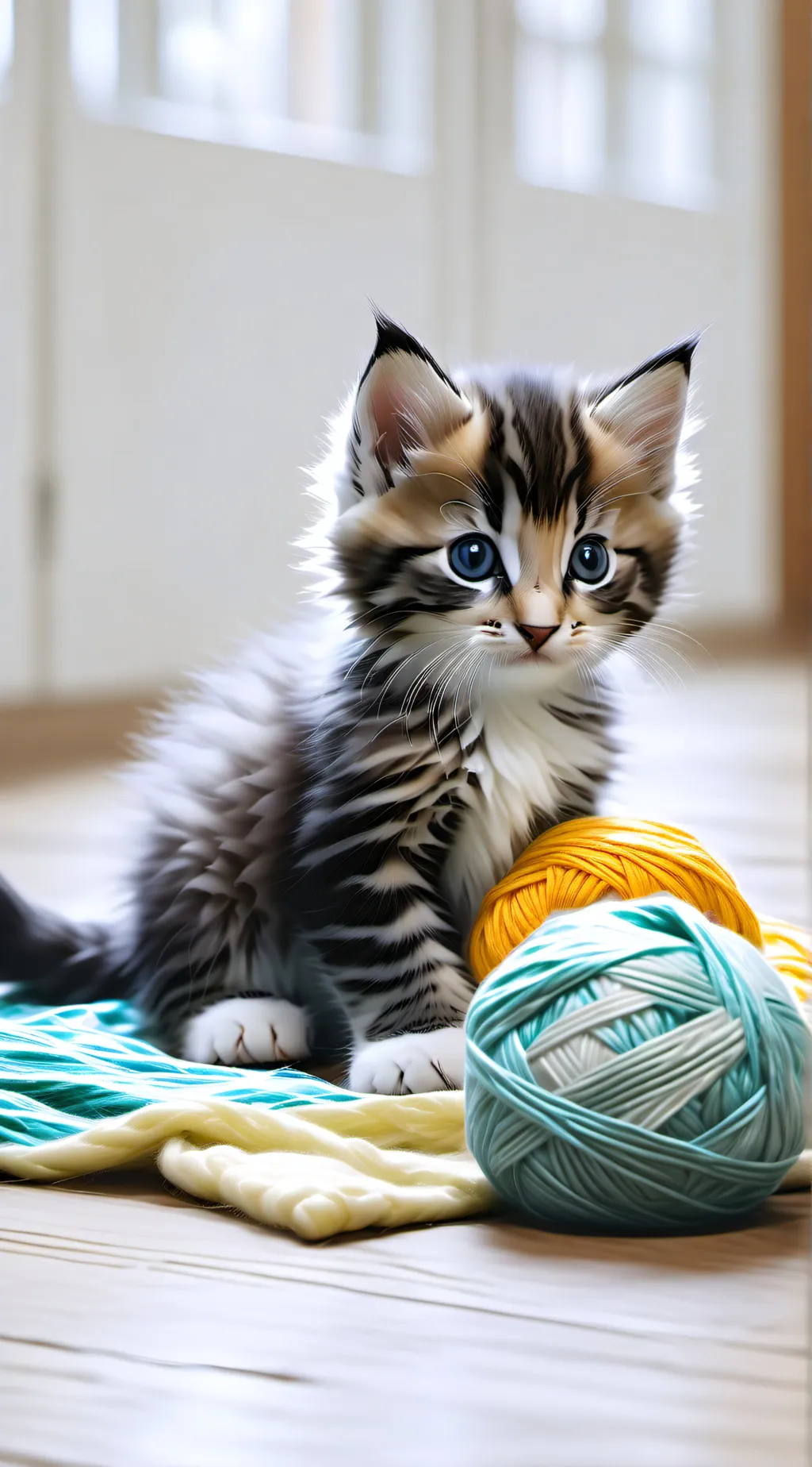 ai character: Little kitty background