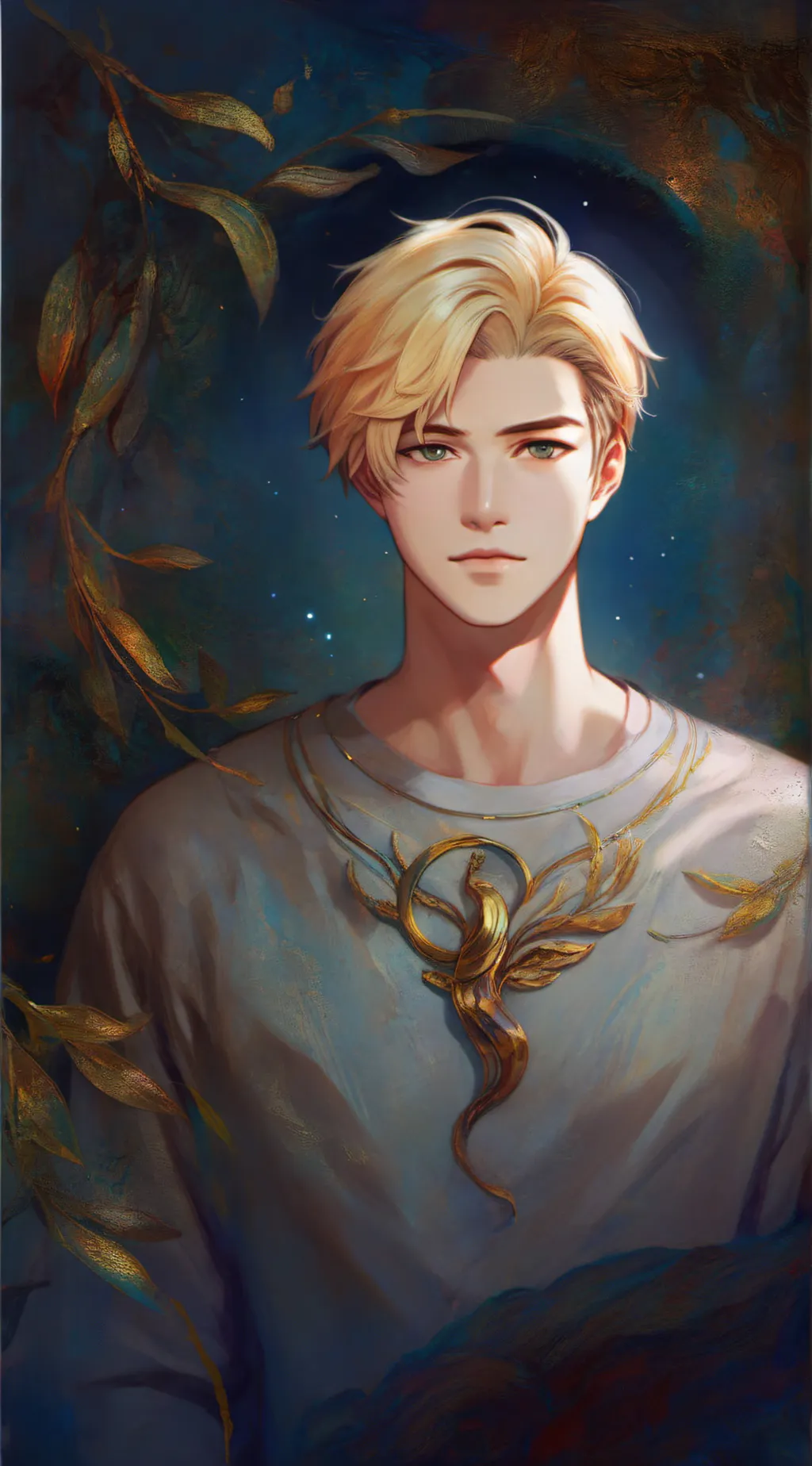 ai character: Virgo ♍️  background