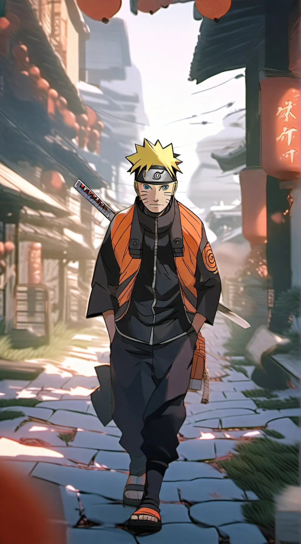ai character: Naruto  background