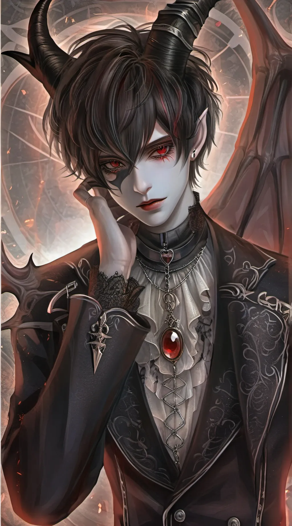 ai character: Vin the demon background