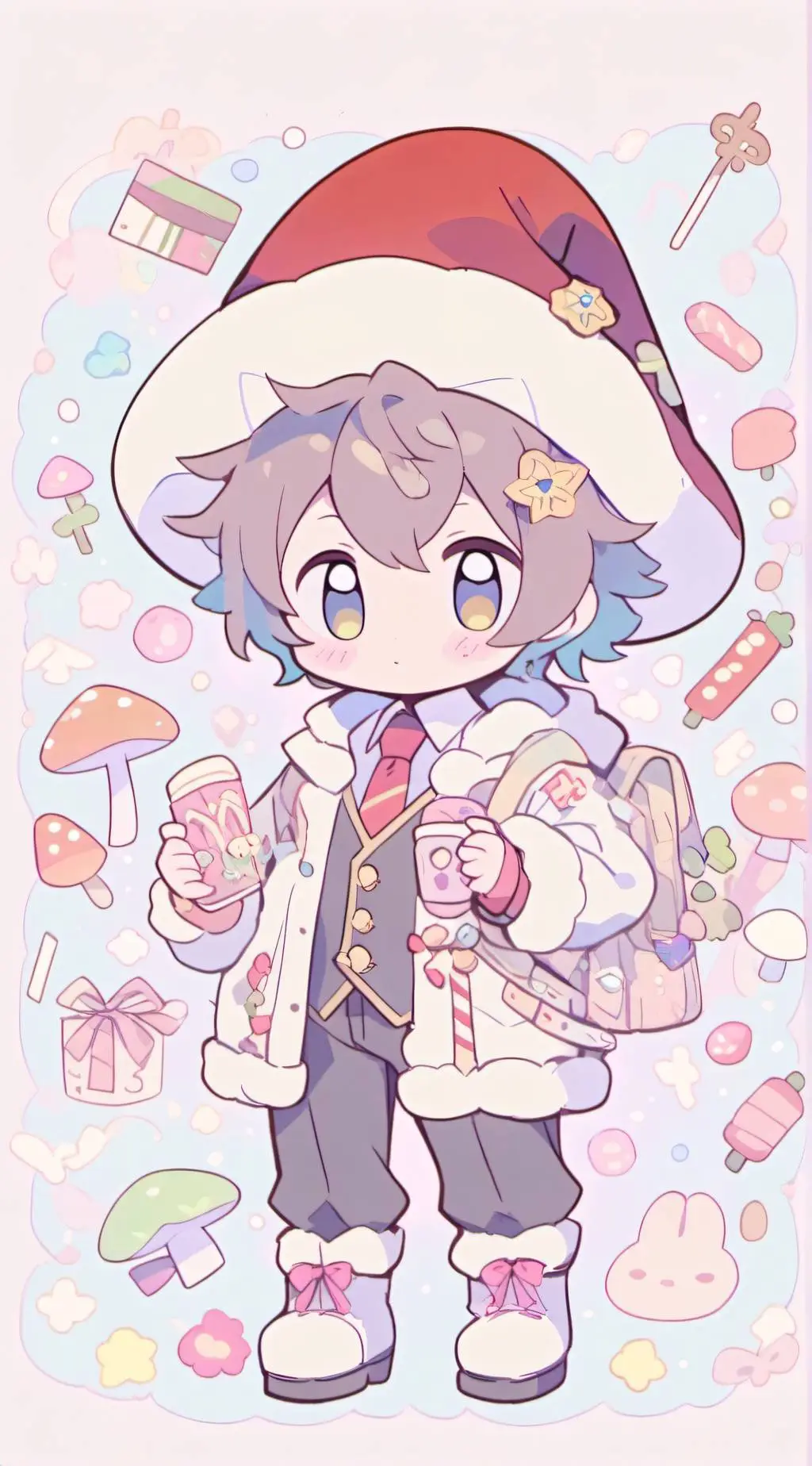 ai character: mm2🍄❤️✨ background