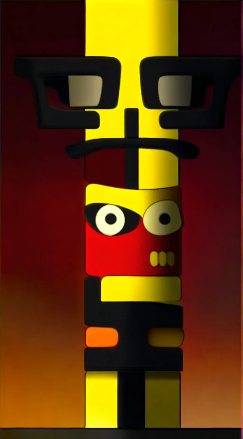 ai character: lgbtq flag  background