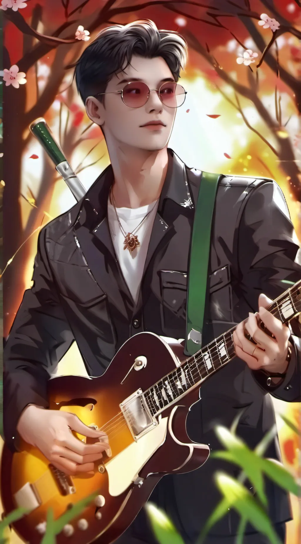 ai character: springtrap fan  background