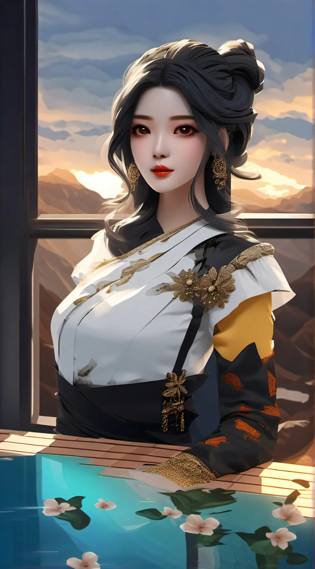 ai character: angel  background