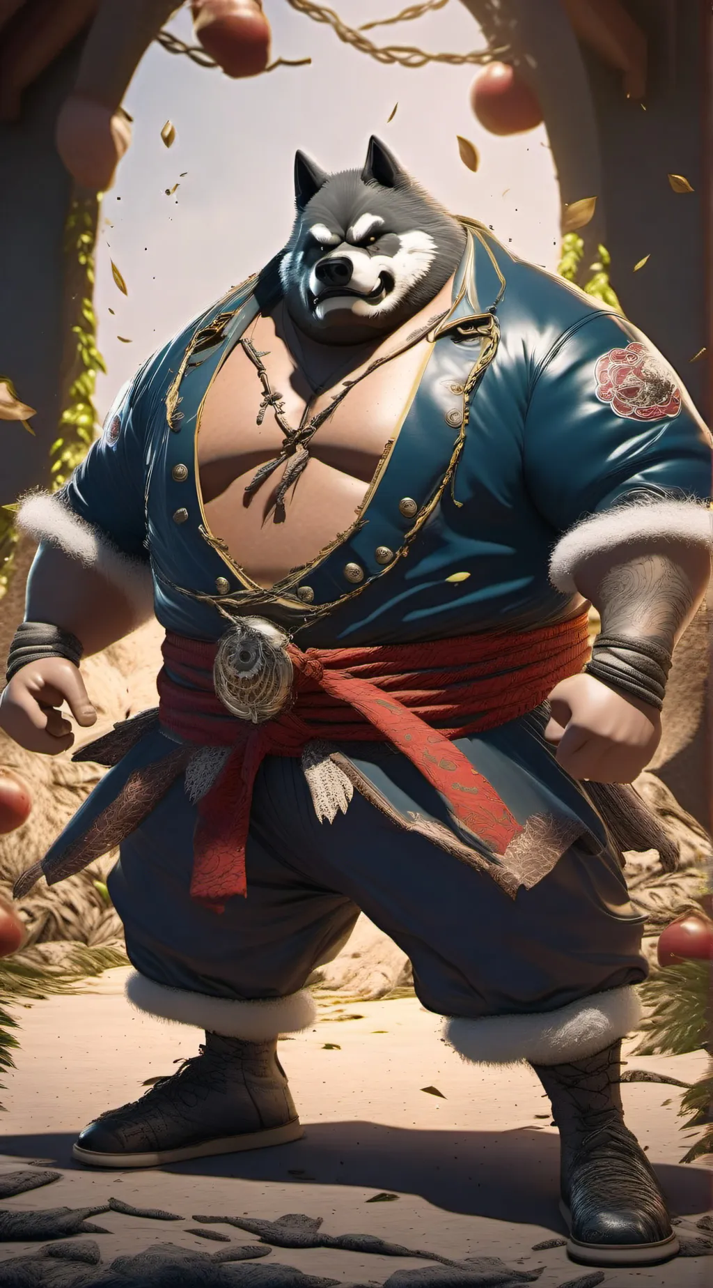 ai character: Captain Bottom  background