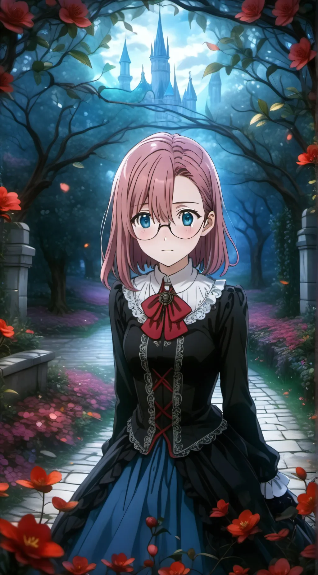 ai character: Gold background