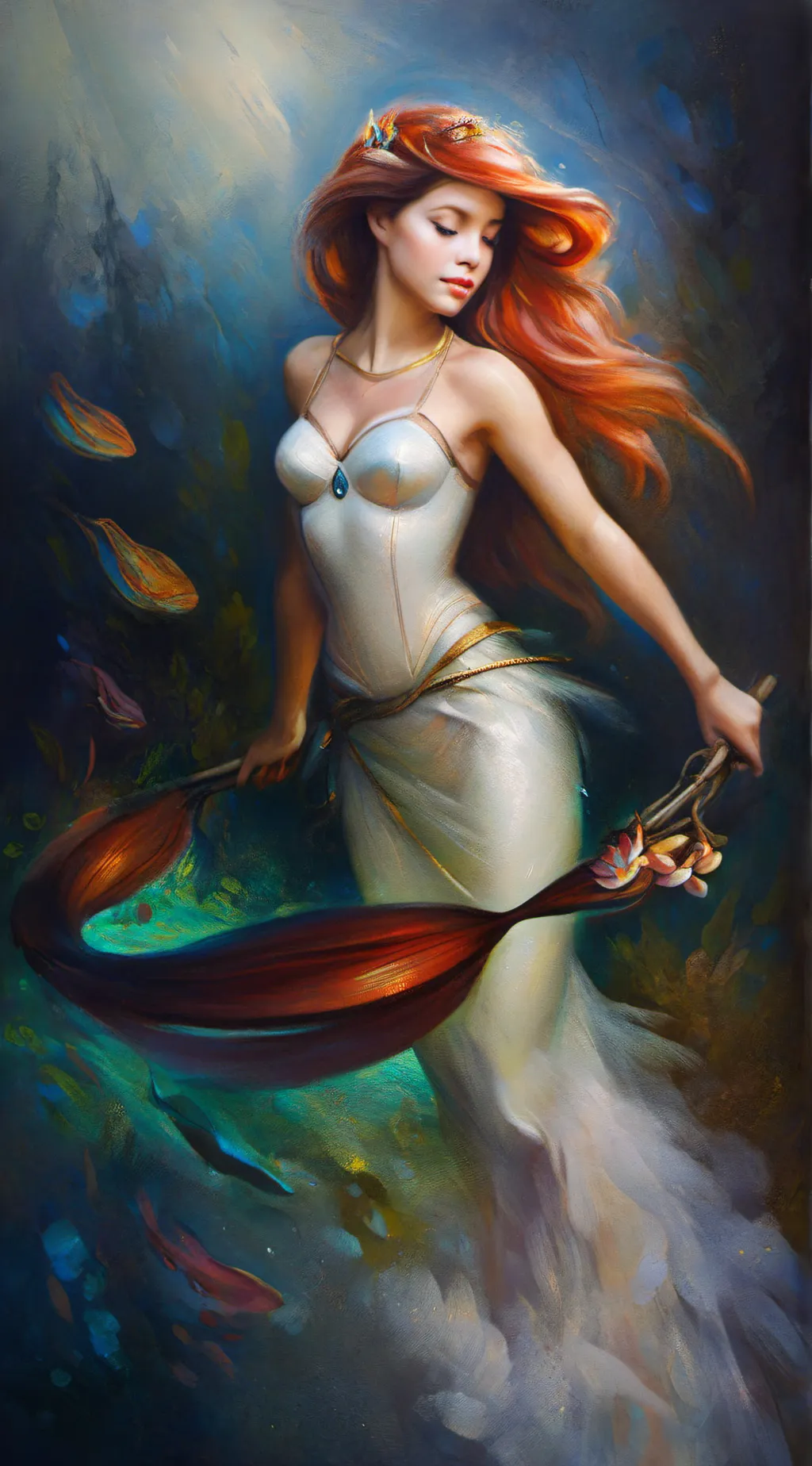 ai character: Ariel  background