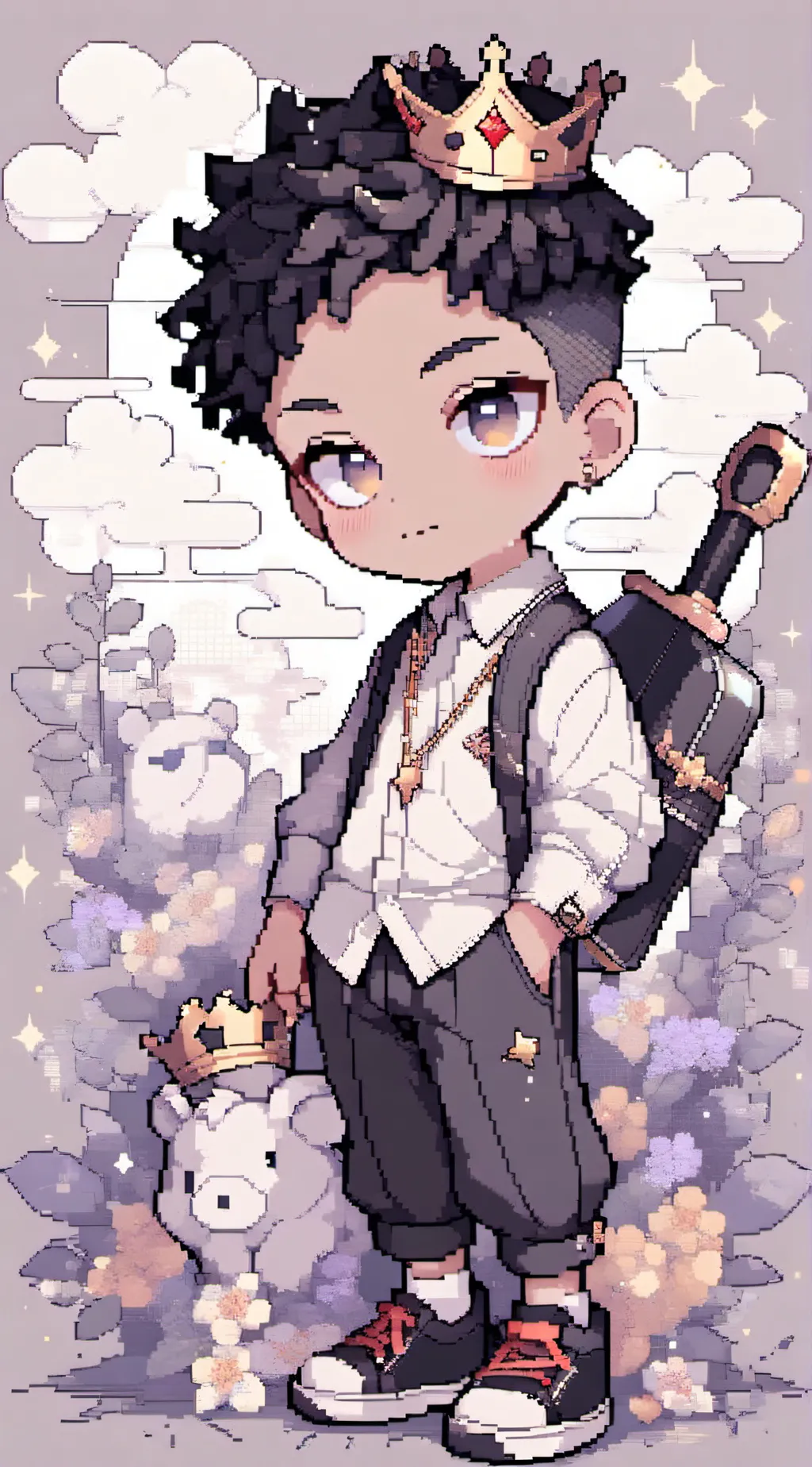 ai character: king  background