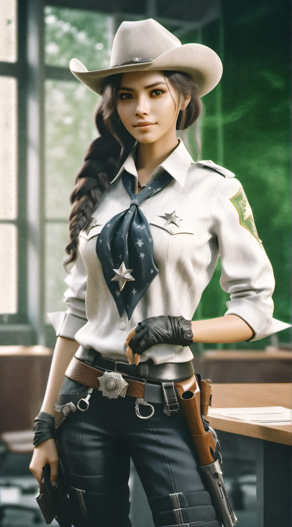 ai character: angel  background