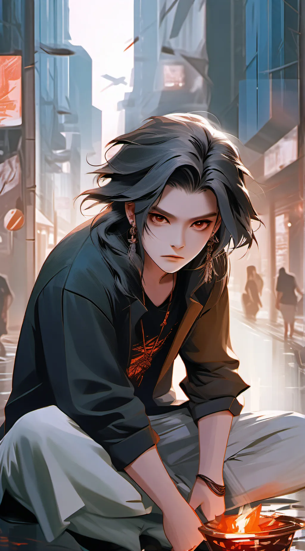 ai character: ASH background