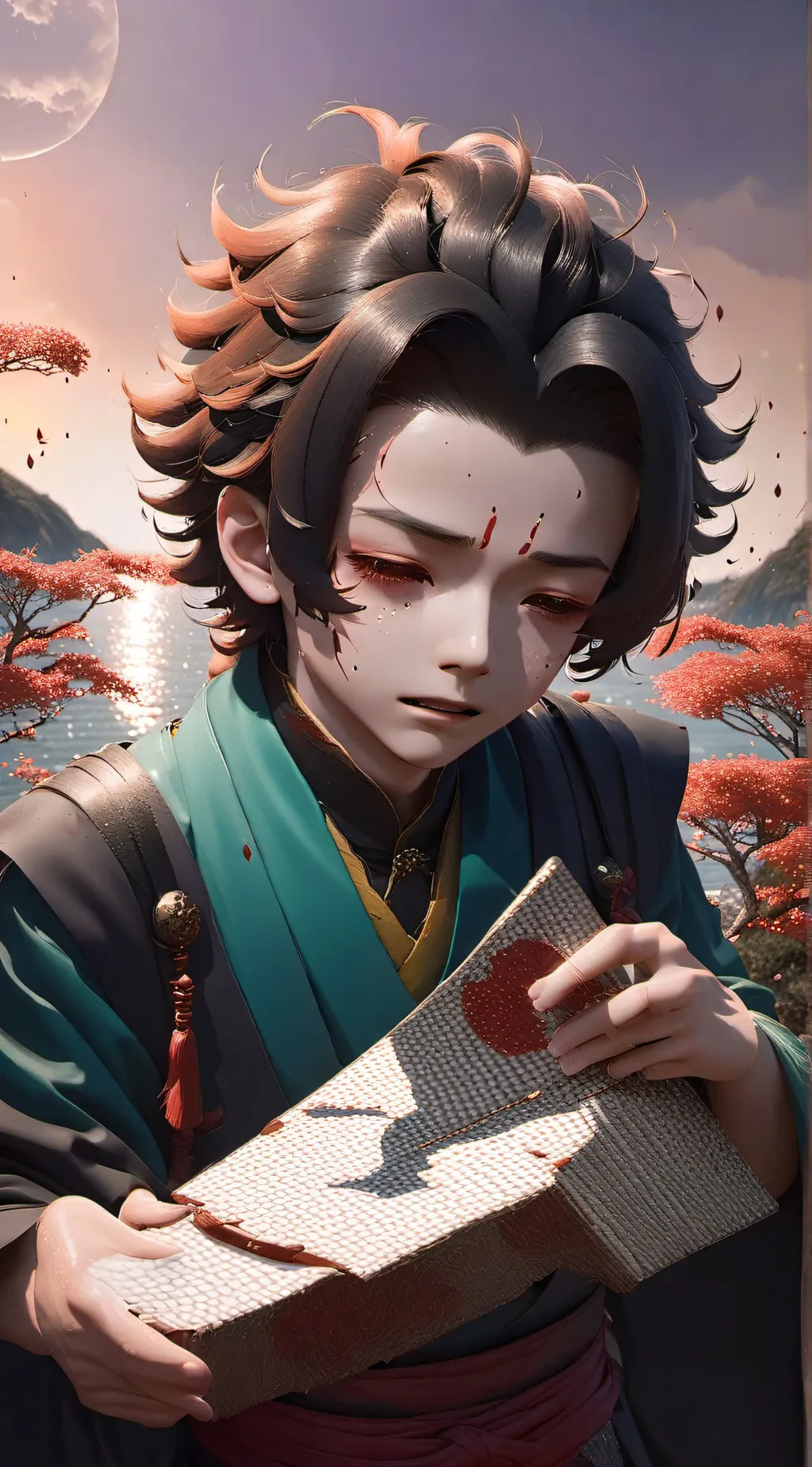 ai character: bad boy/student  background