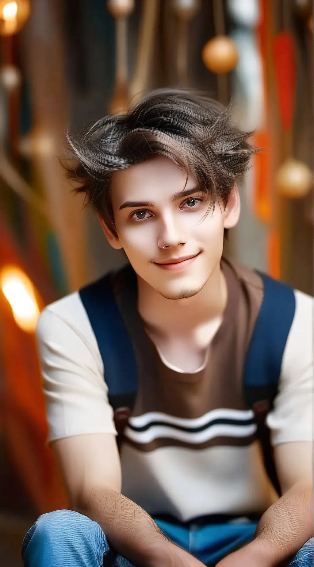 ai character: Leo background