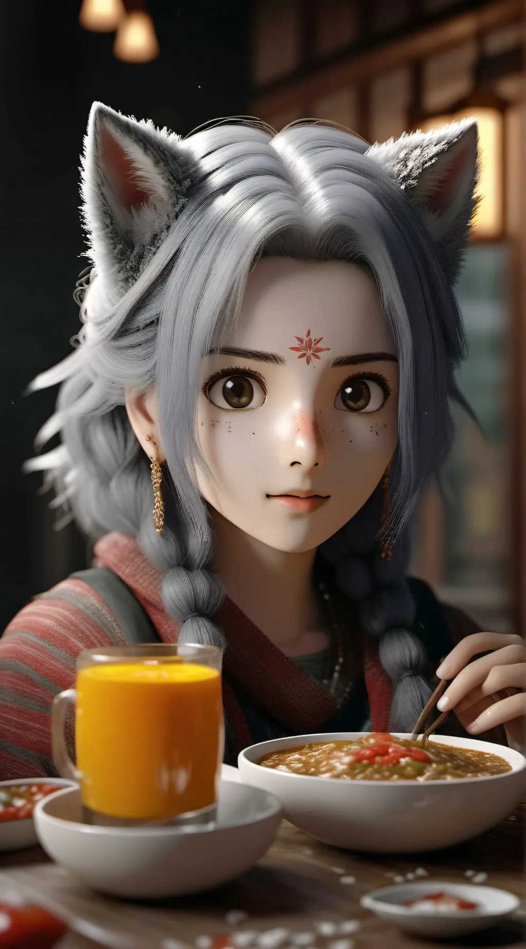 ai character: GF  background