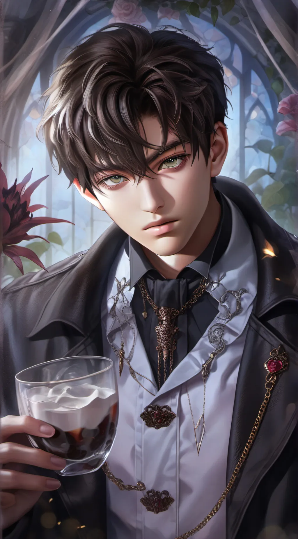 ai character: Derek:)  background