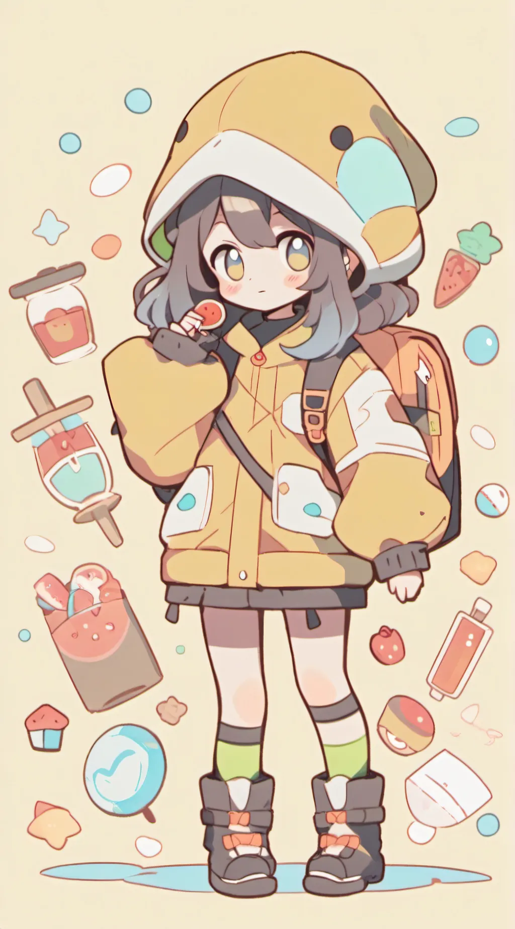 ai character: Mha 😀 background