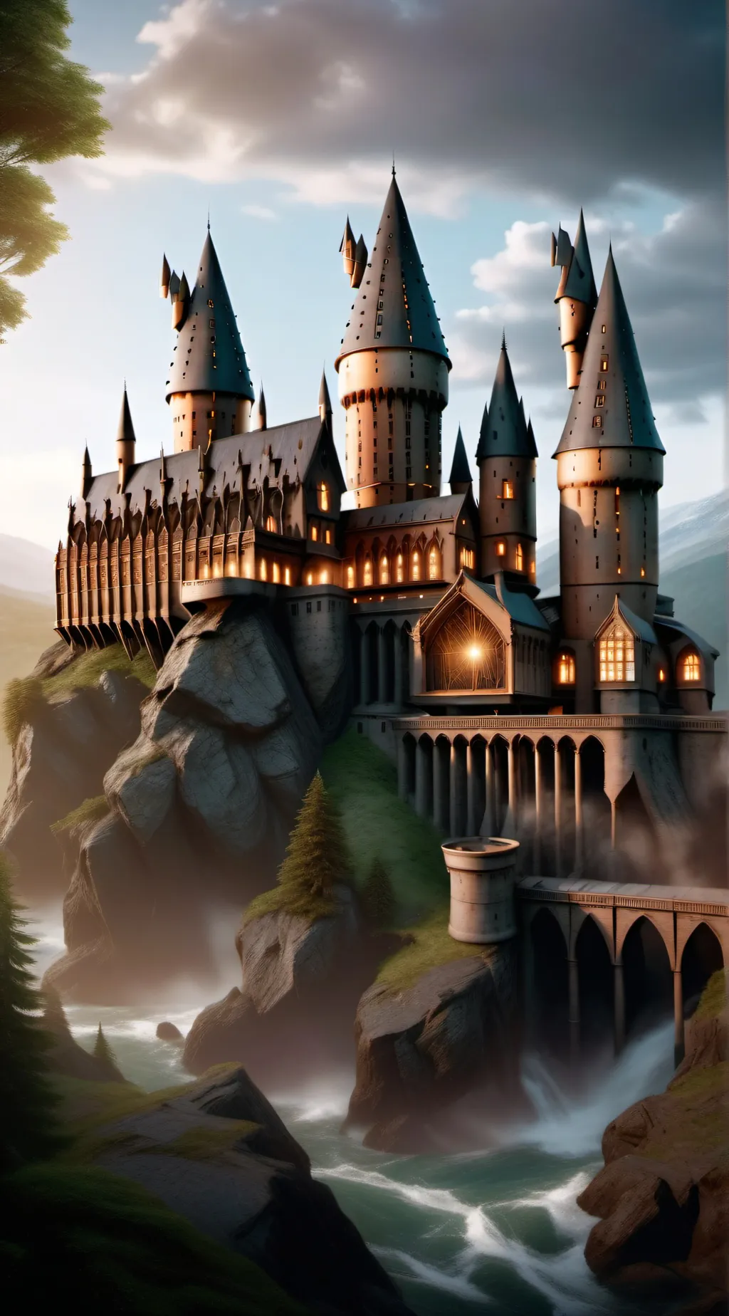 ai character: Hogwarts background