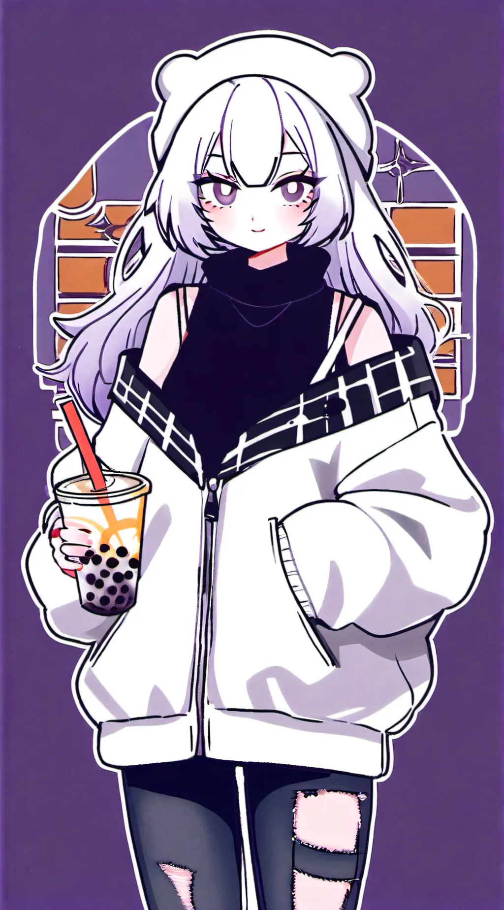 ai character: ☆~Yhumi~☆ background