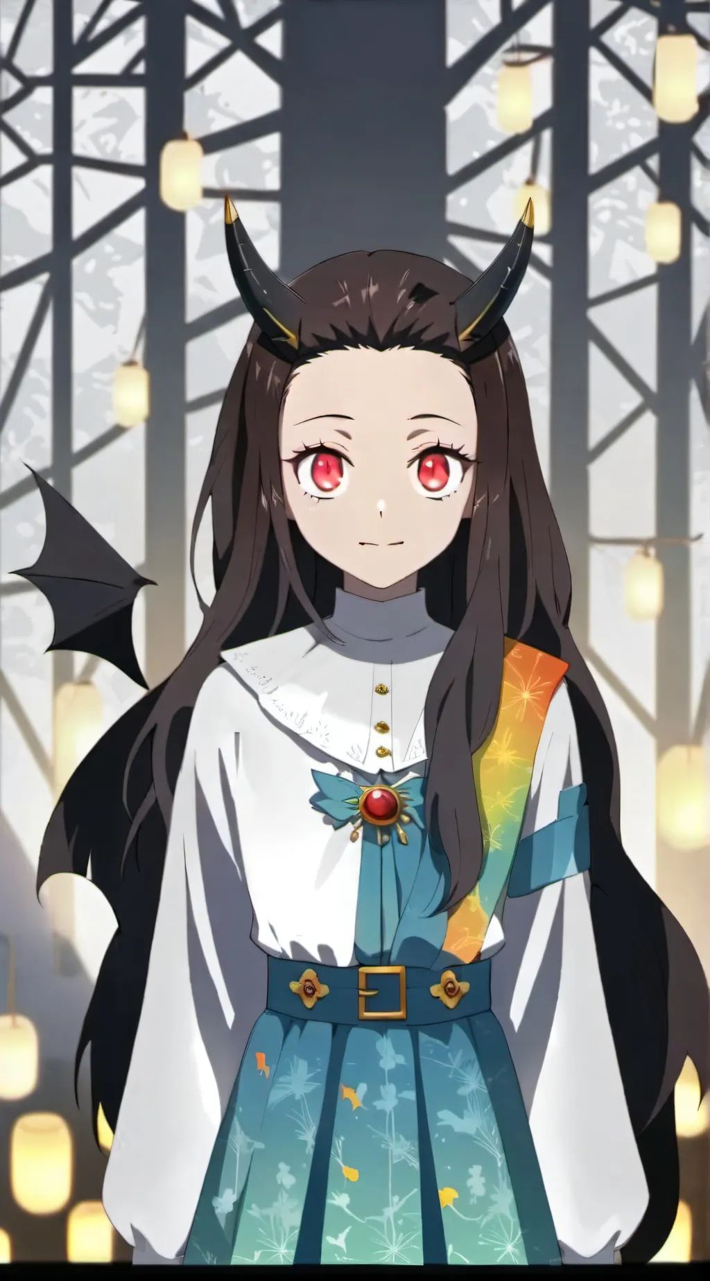 ai character: Nezuko  background