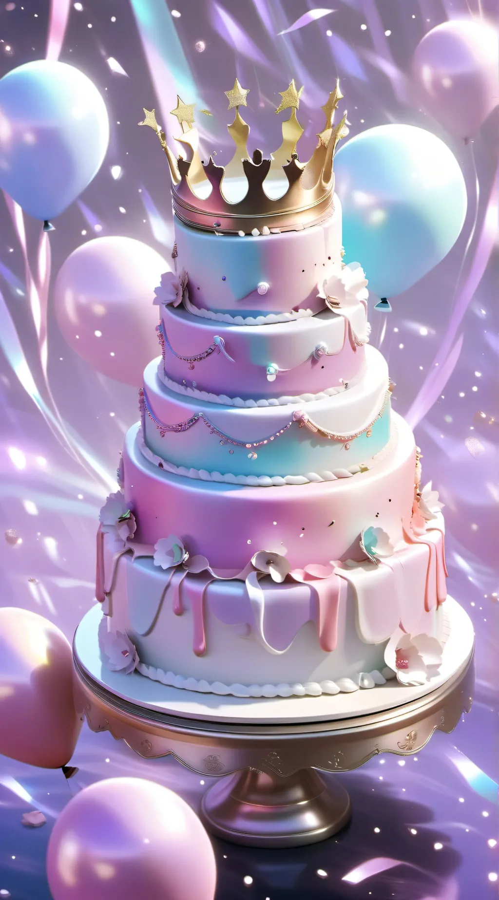 ai character: happy birthday  background