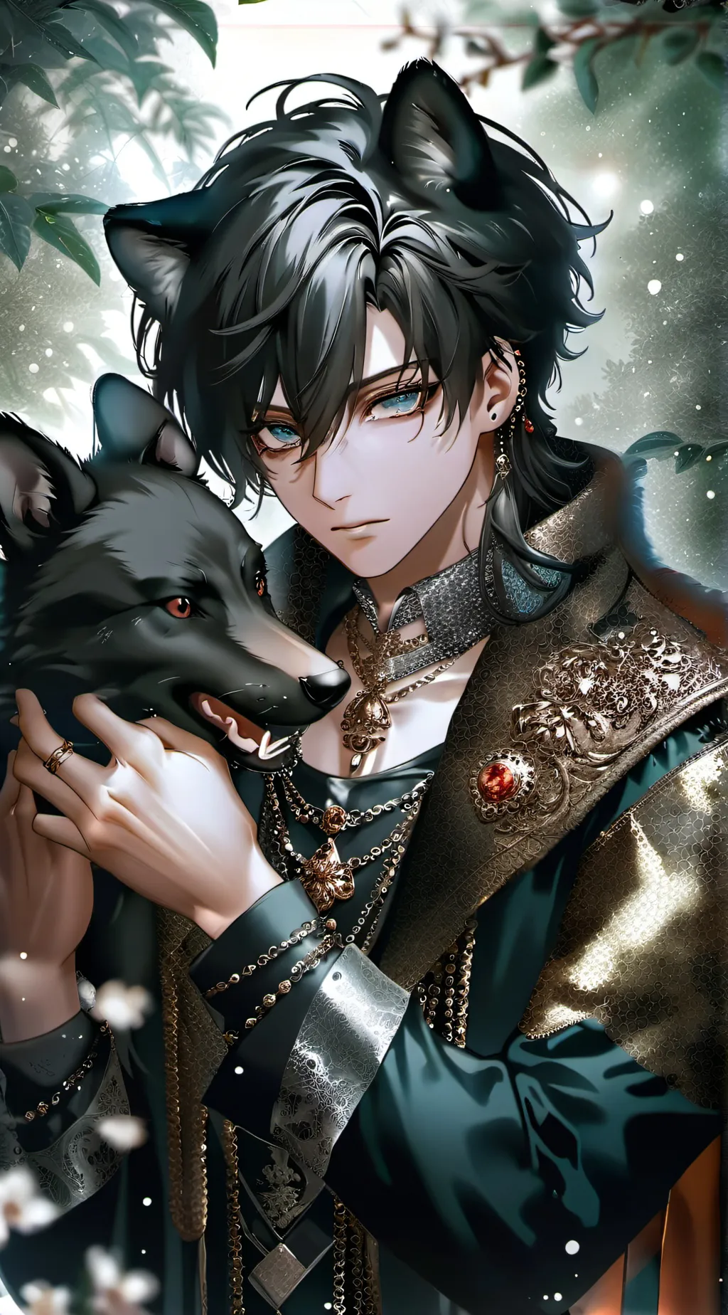 ai character: Black Ice background