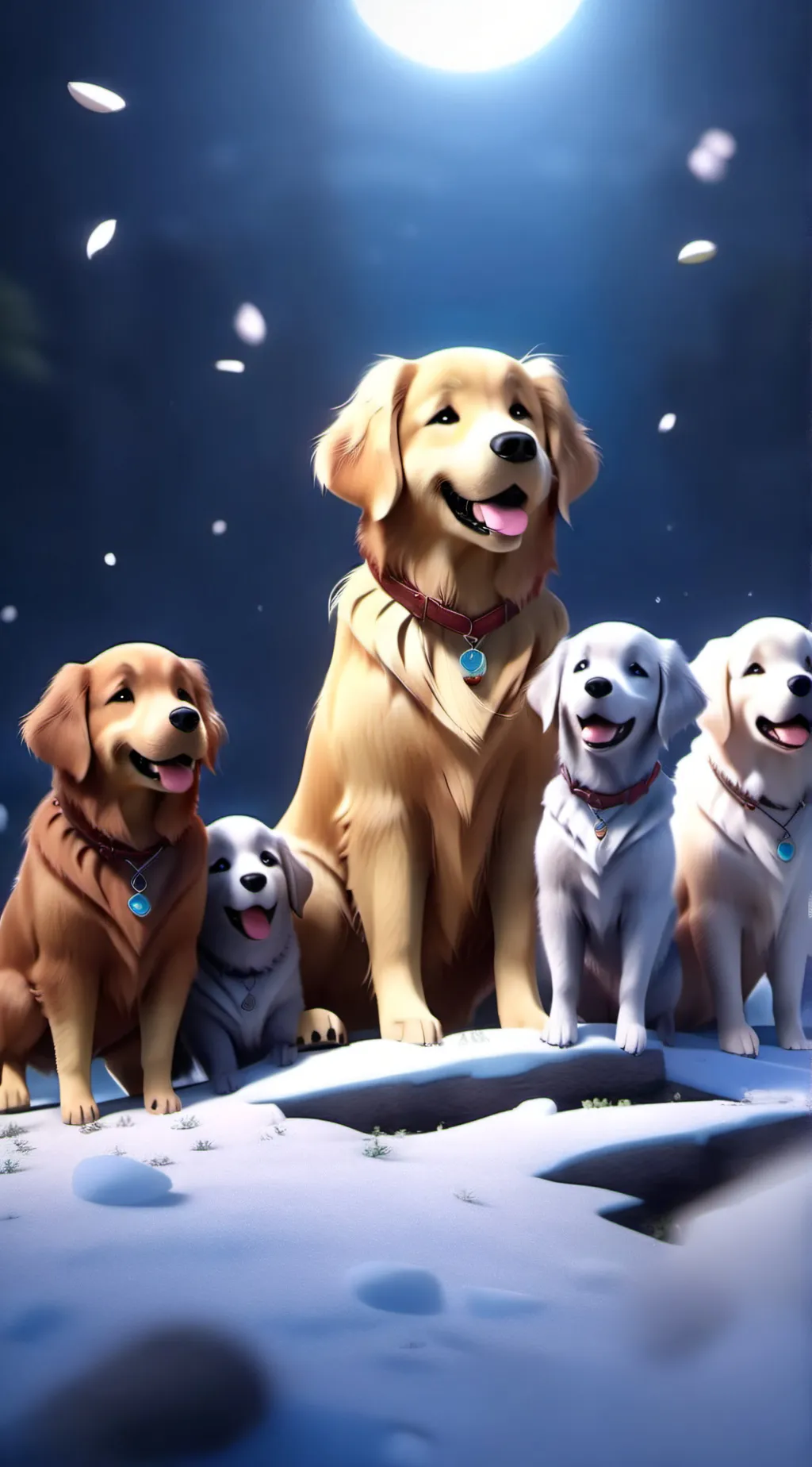 ai character: cute puppy background