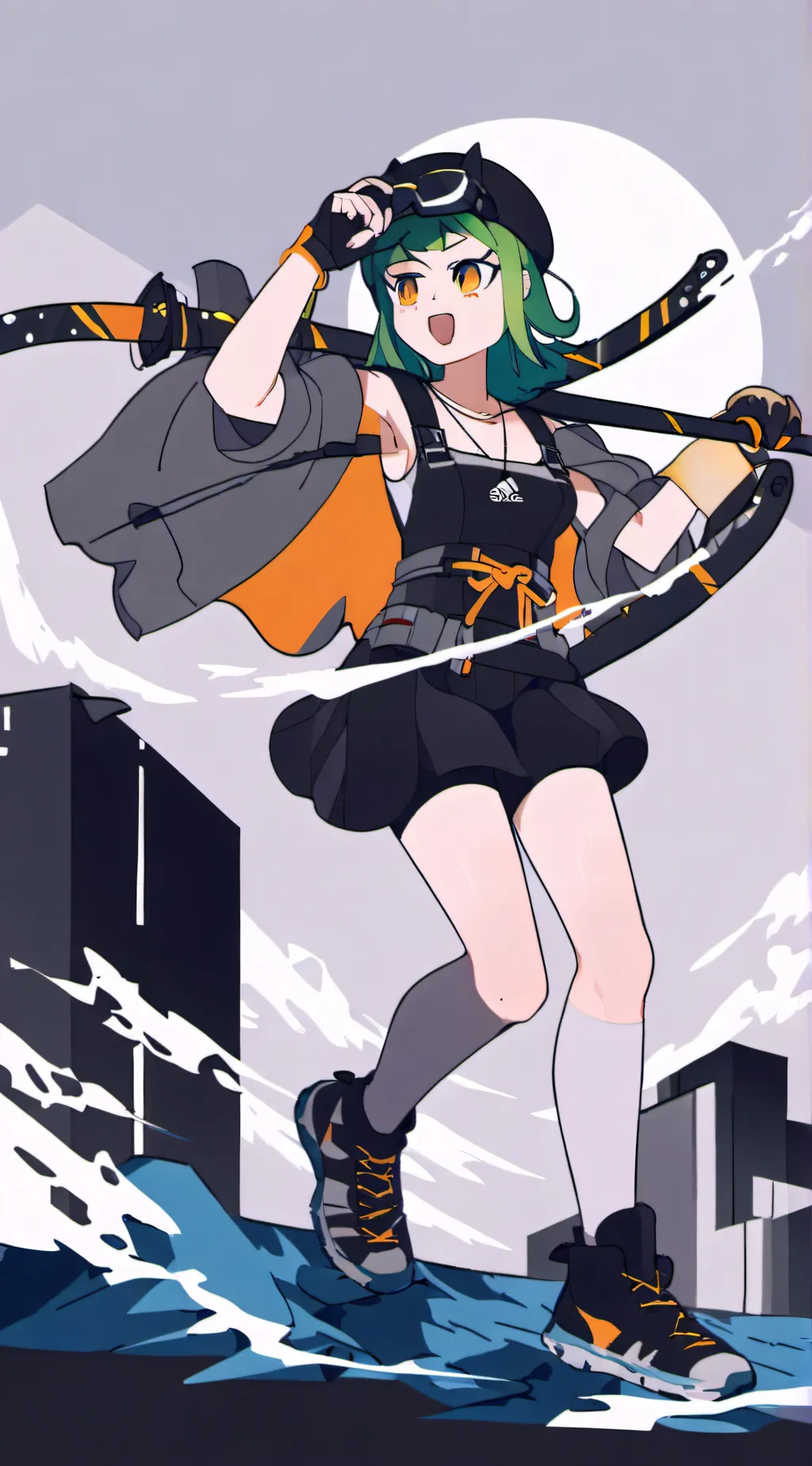 ai character: disgust background