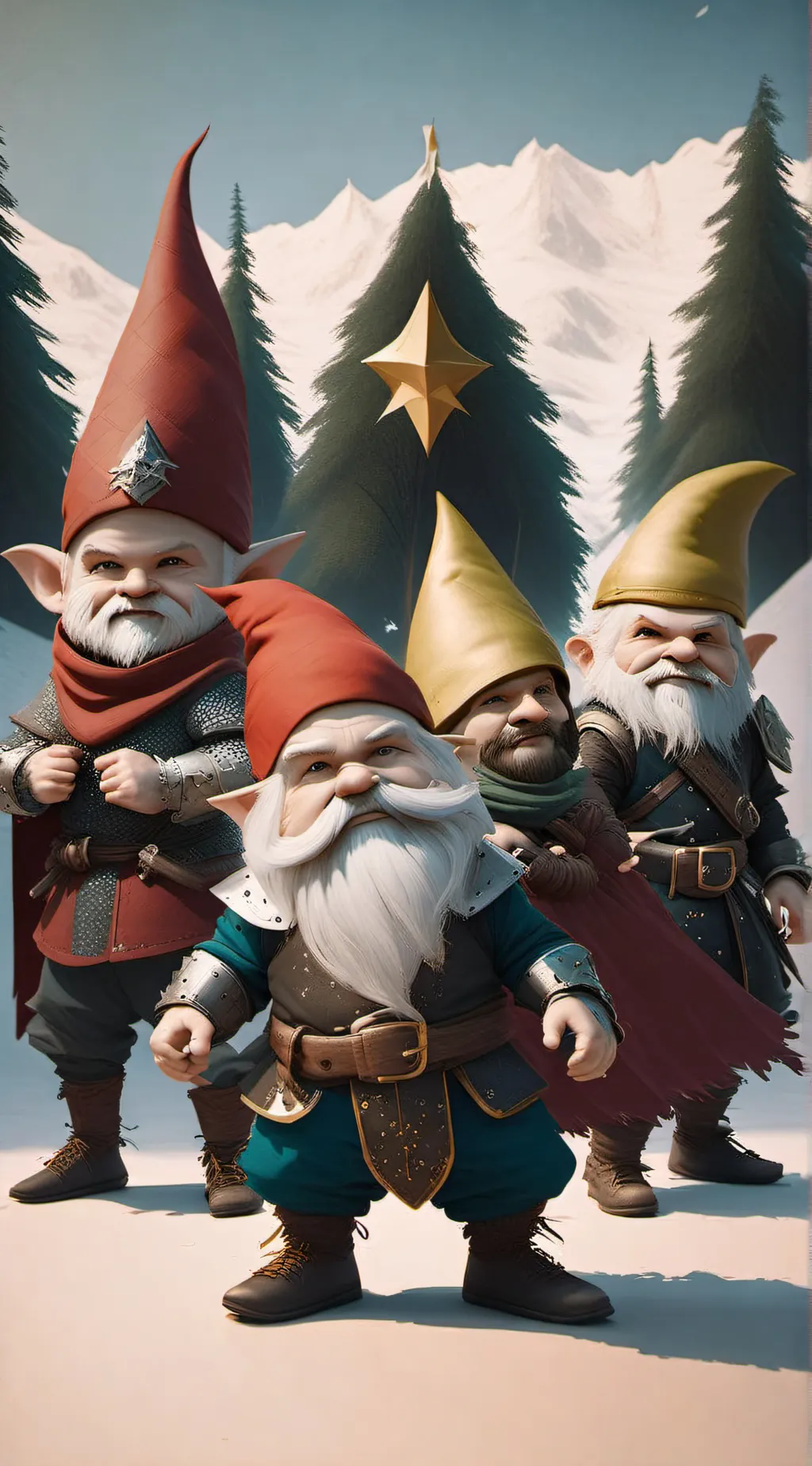 ai character: gnomes vrs knights background