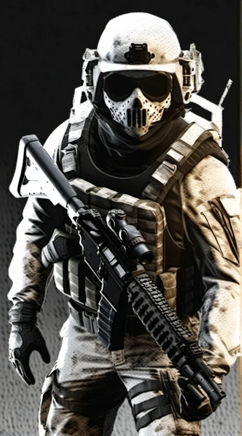 ai character: Ghost background