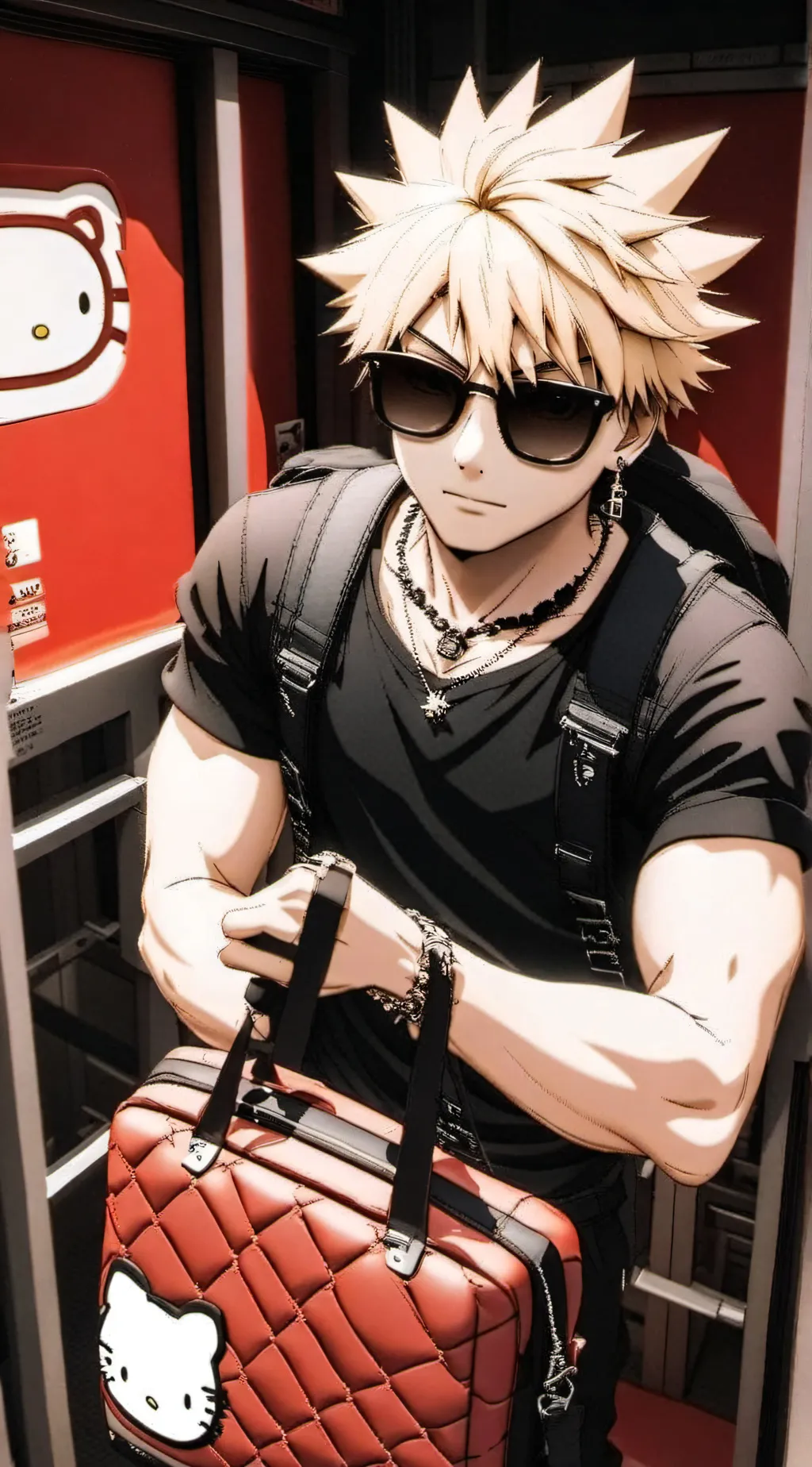 ai character: Baku Kitty  background