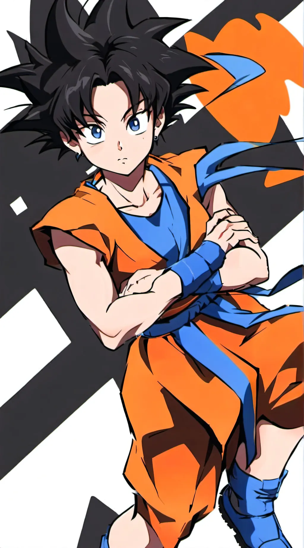 ai character: female Goku background