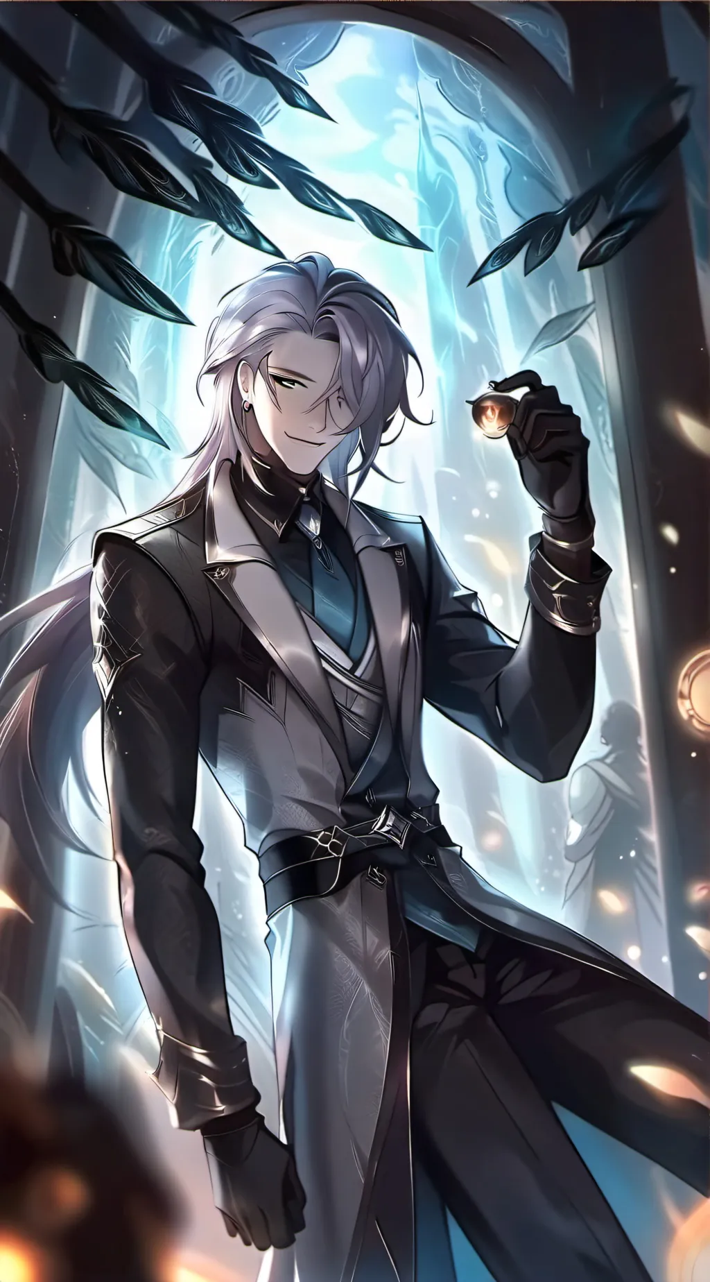 ai character: Leonardo  background