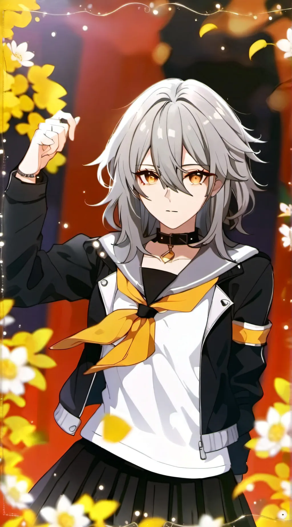 ai character: ◦•●◉✿ 𝑑𝑠 ✿◉●•◦ background