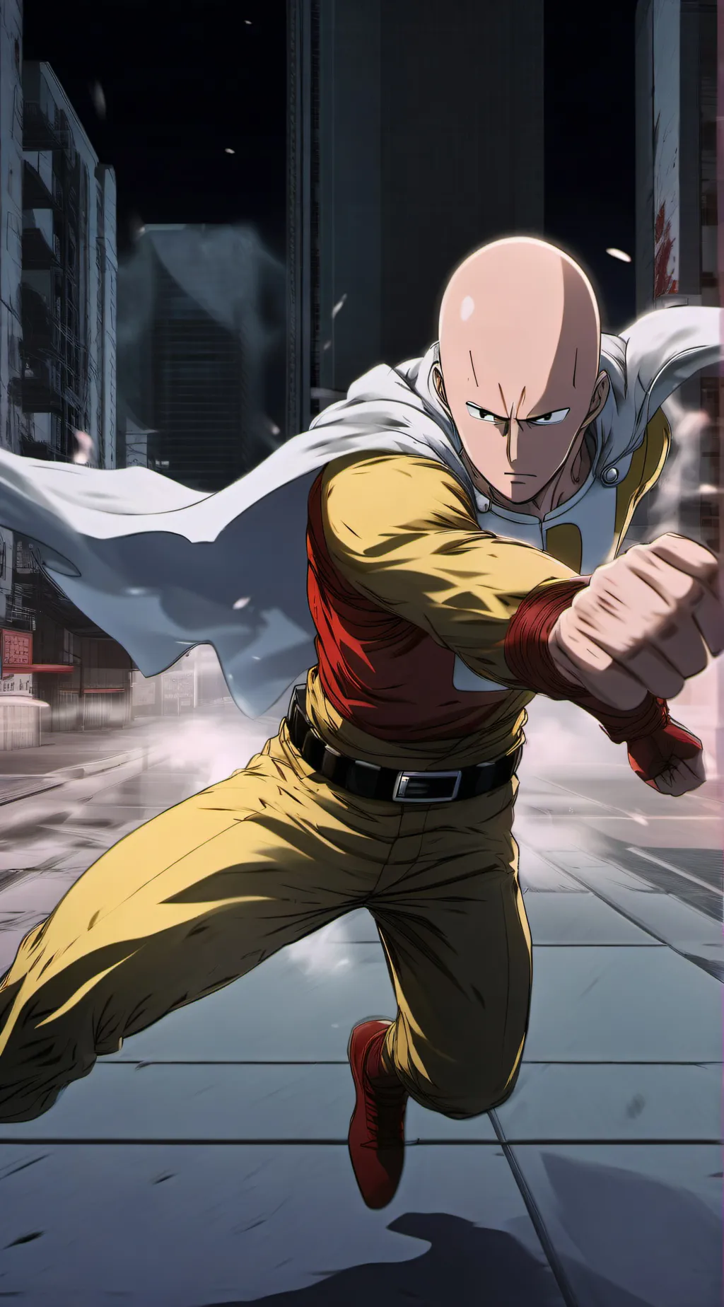 ai character: SAITAMA background
