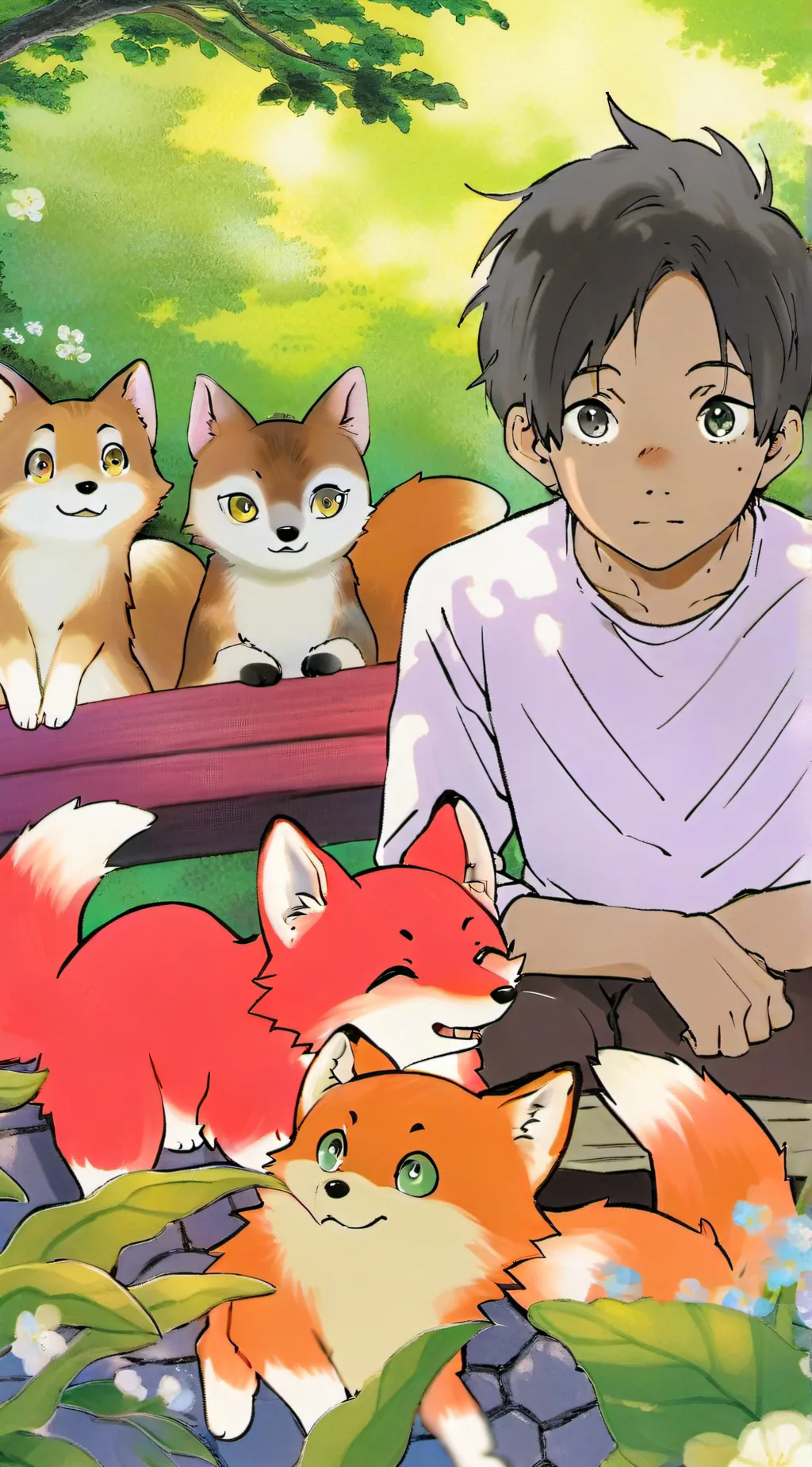 ai character: Miro ur roommate background