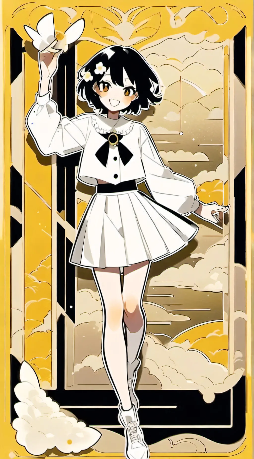 ai character: miss thavel  background