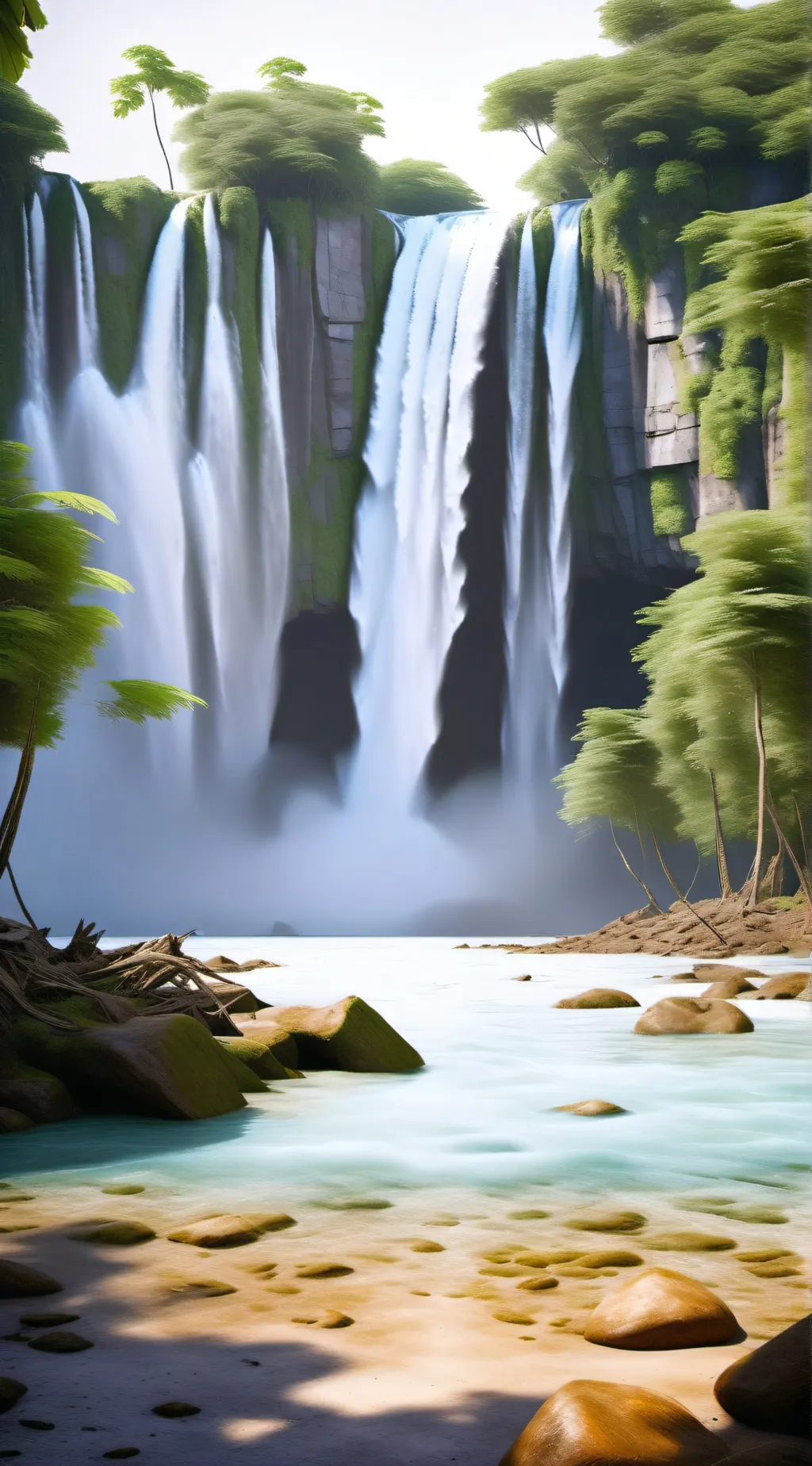 ai character: Island background