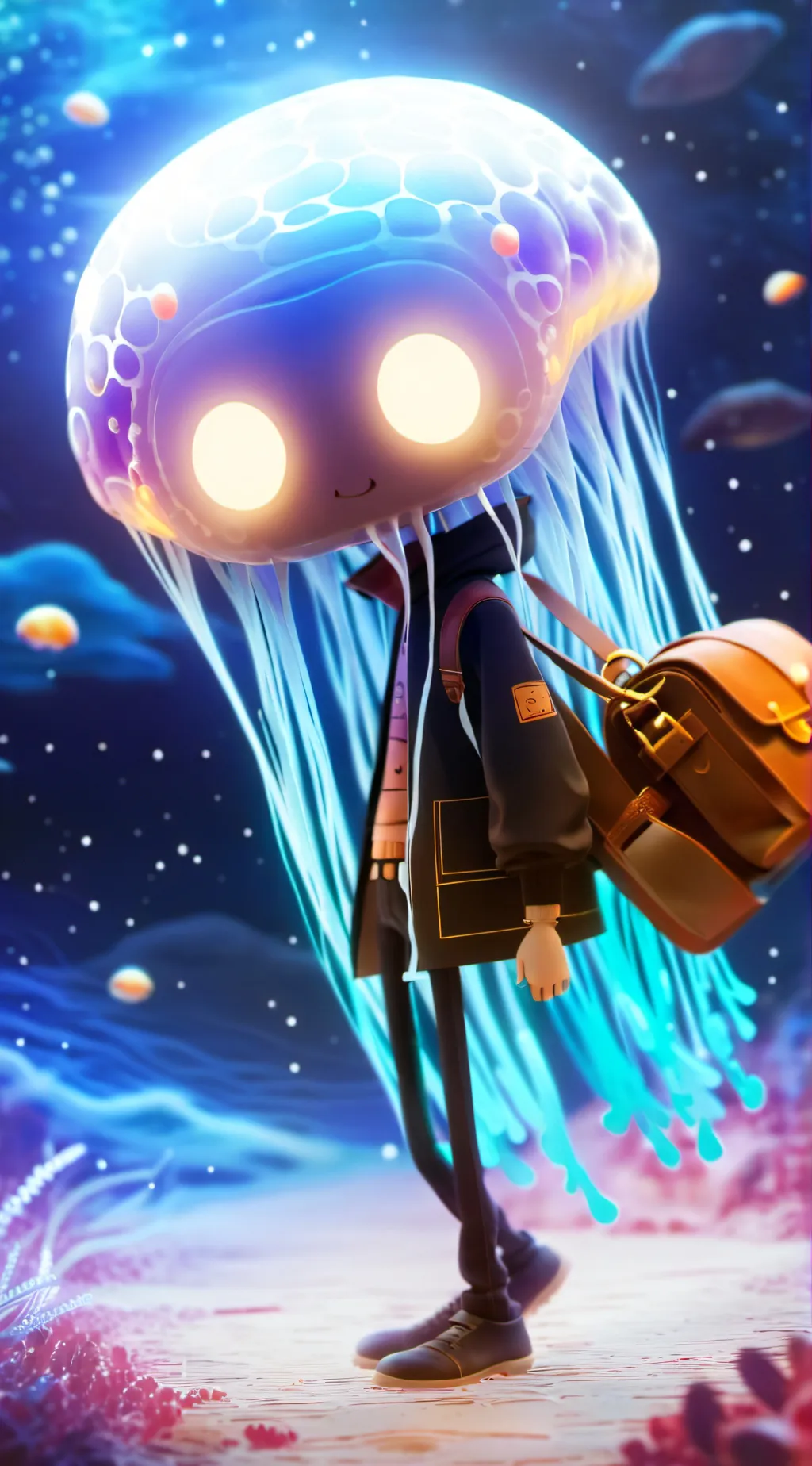 ai character: LITTLE RUNMO LIFE. background