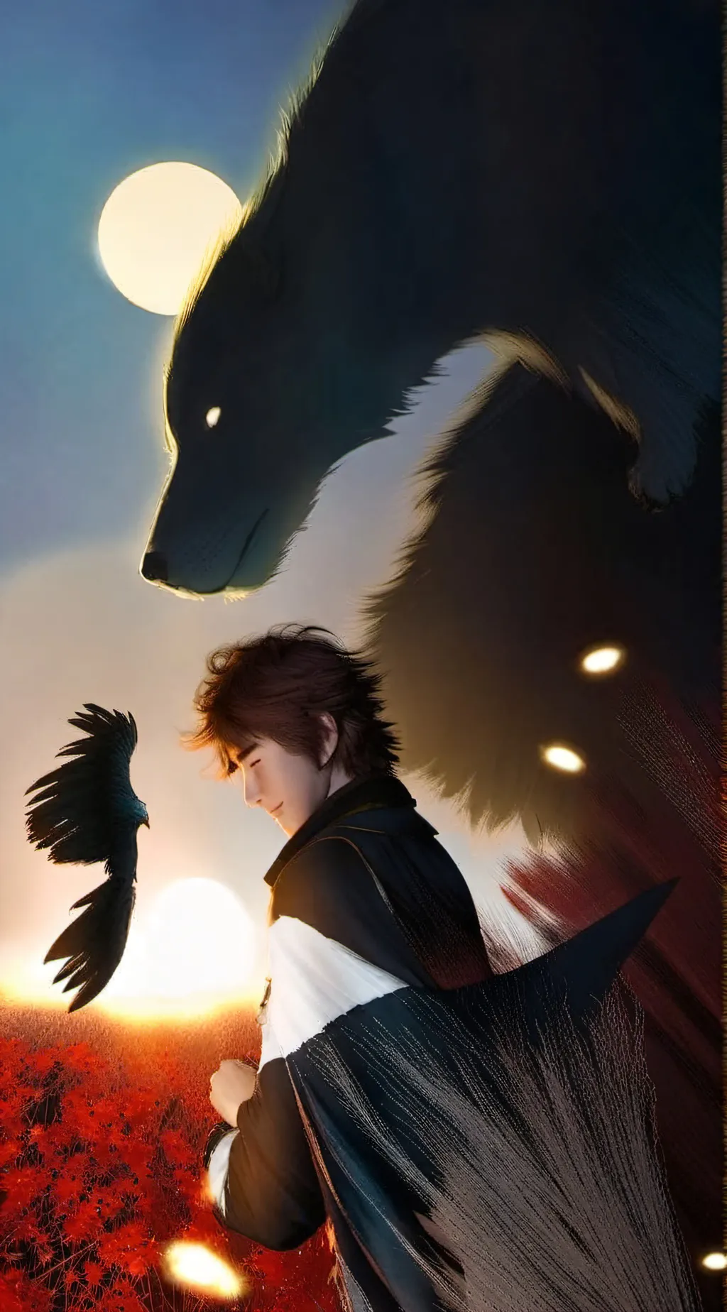 ai character: Toothless  background