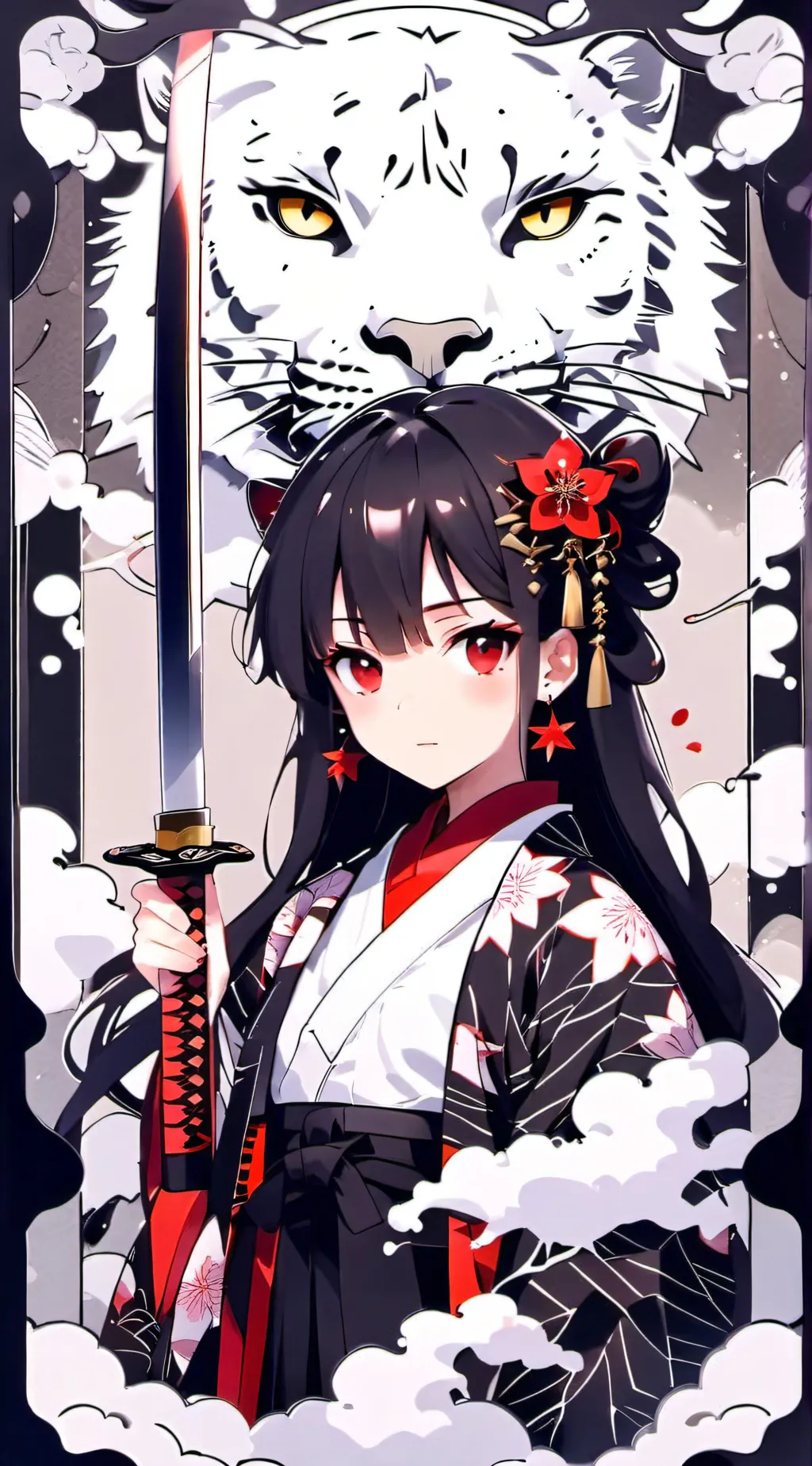 ai character: Demon slayer rare background