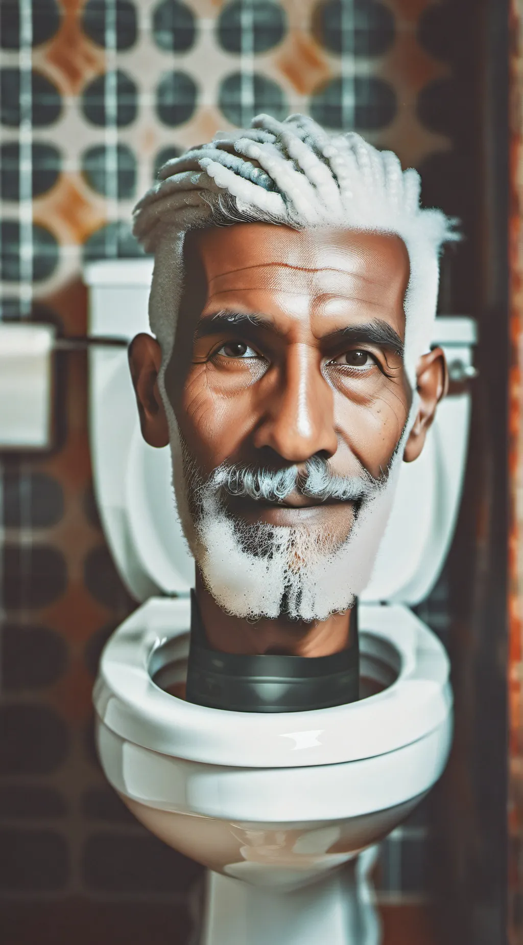 ai character: skibidi toilet  background