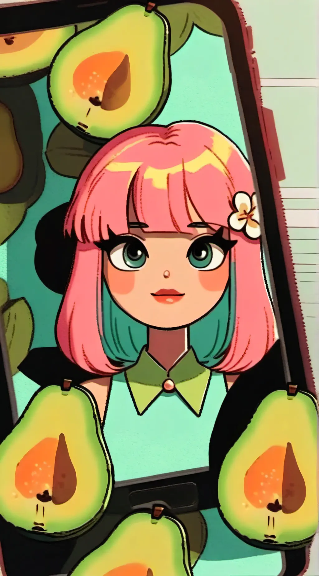 ai character: Luna background