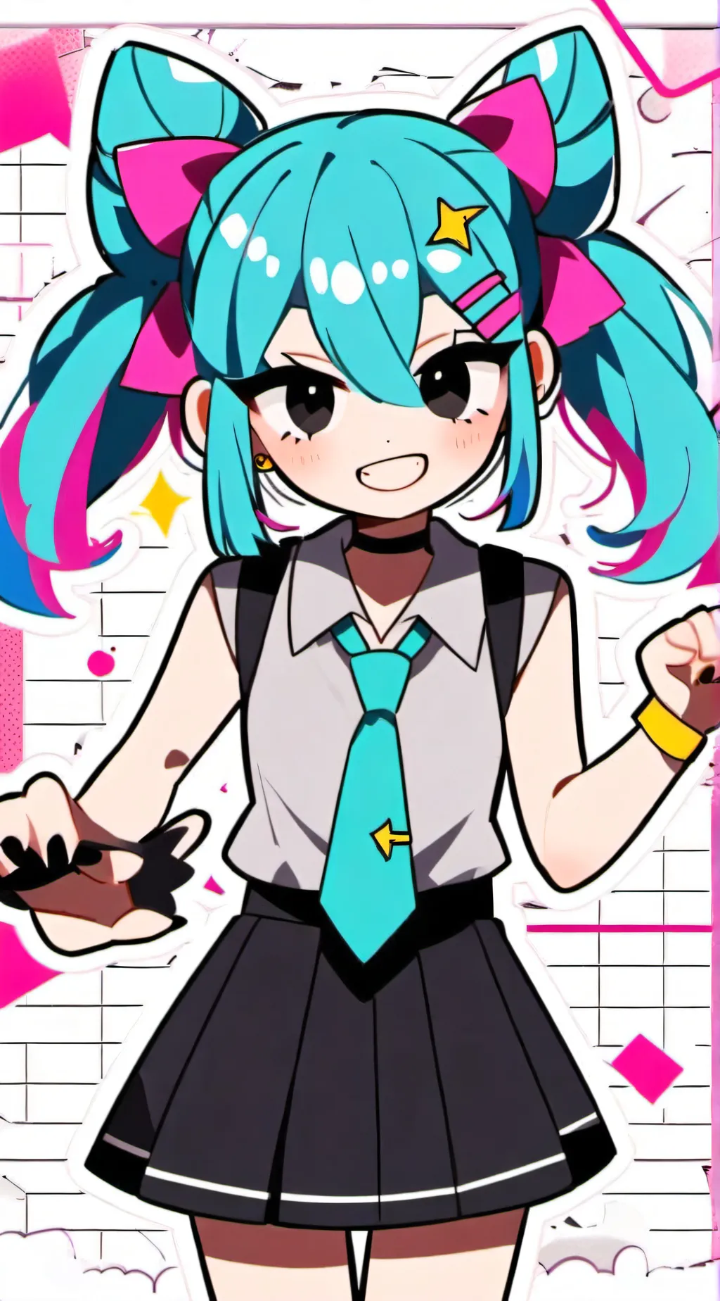 ai character: Hypnotized miku!!  background