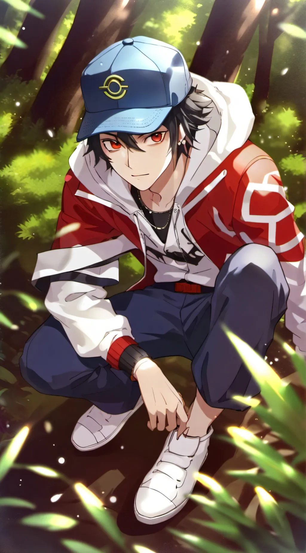 ai character: Ash Ketchum background