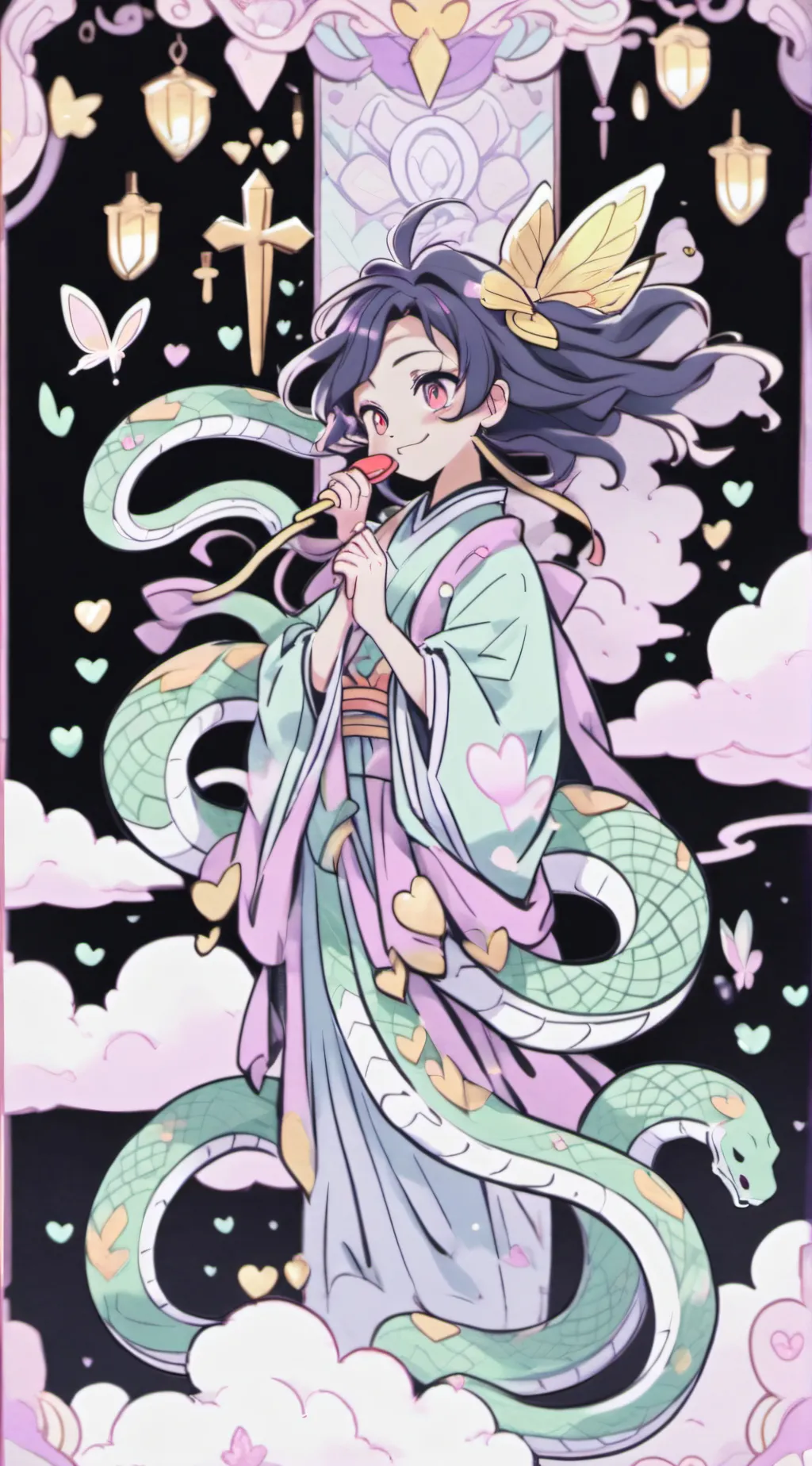 ai character: hashira  background