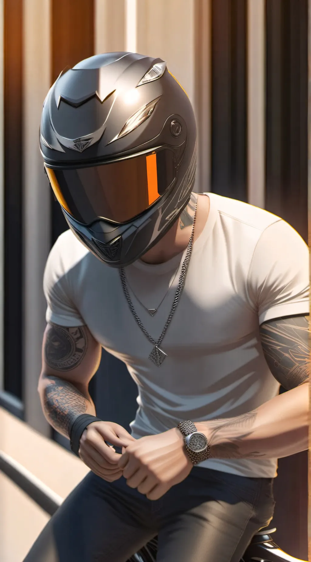 ai character: Riley..° background