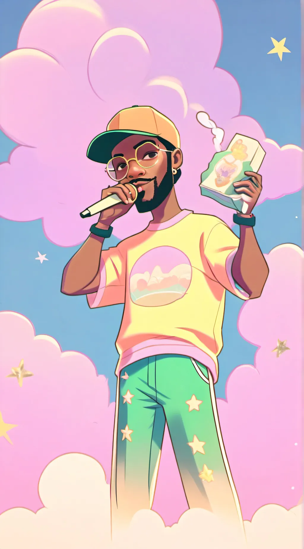 ai character: Pop Smoke background