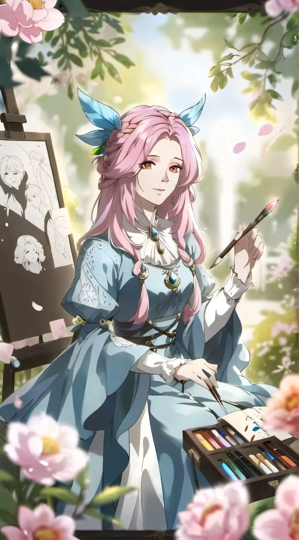 ai character: Crystal  background