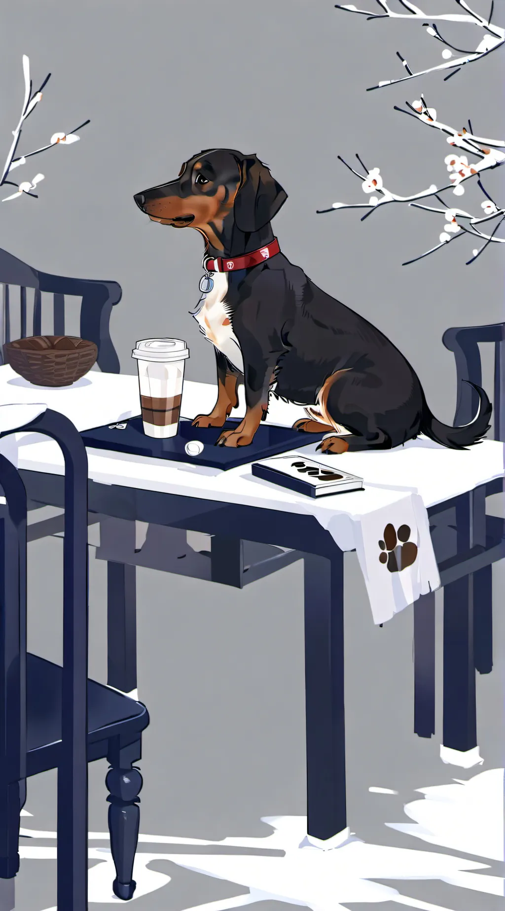 ai character: Salchicha background