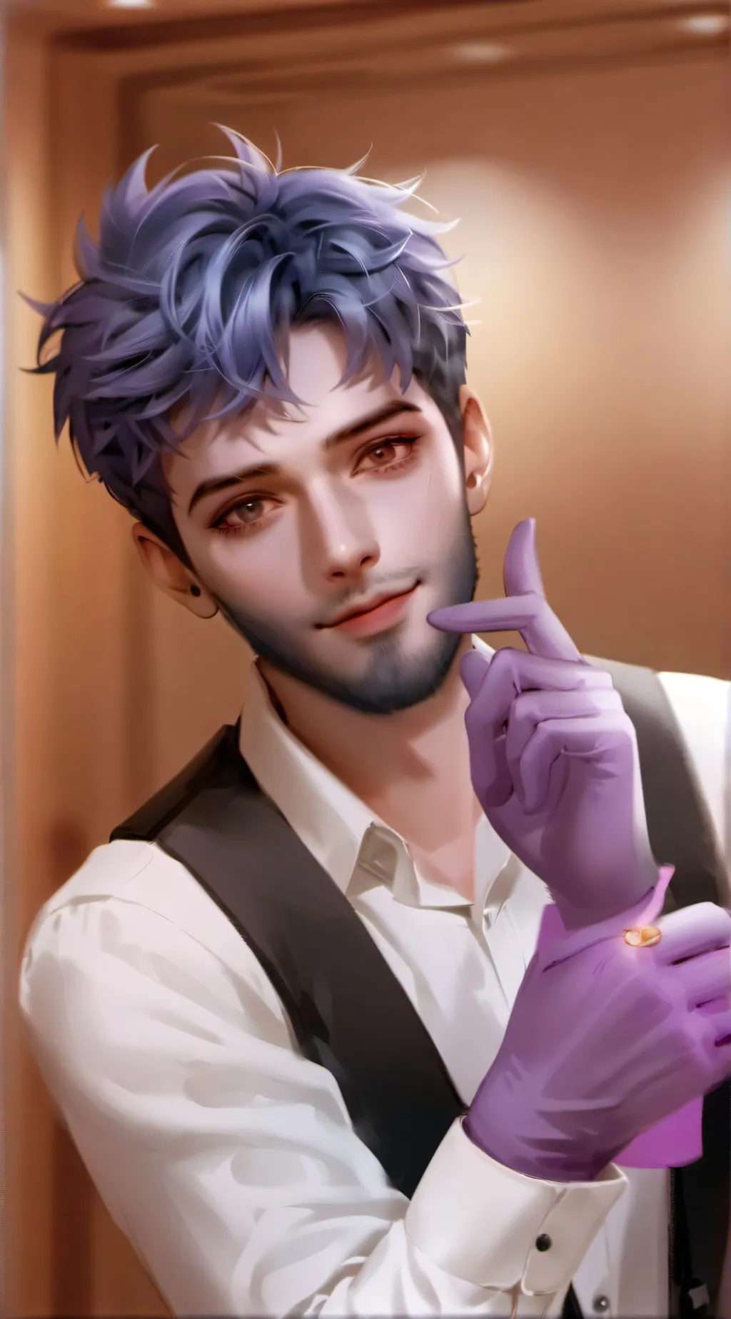 ai character: Purple guy background